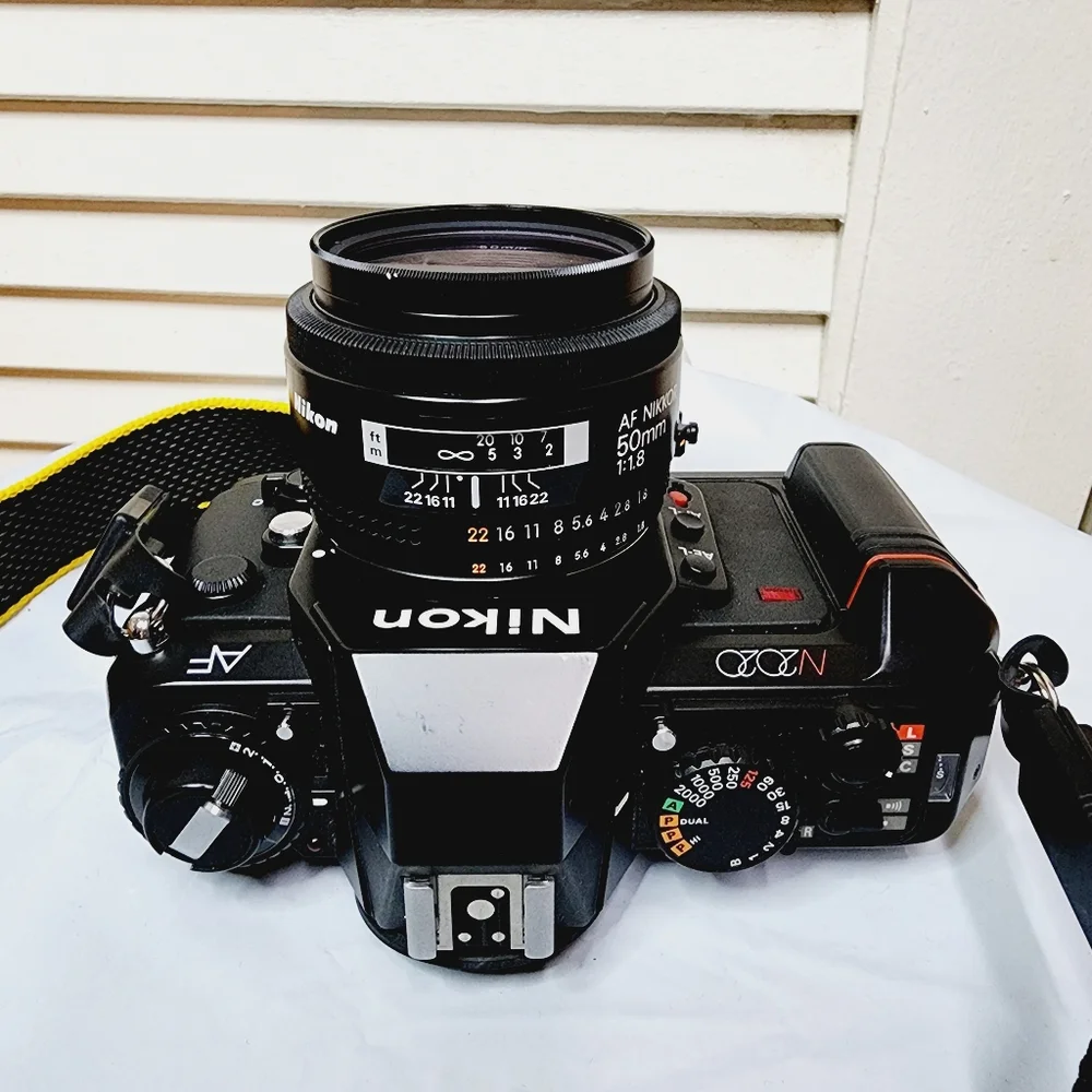 Vintage Like New Nikon N2020 AF Camera With AF Nikkor 50mm f/1.8